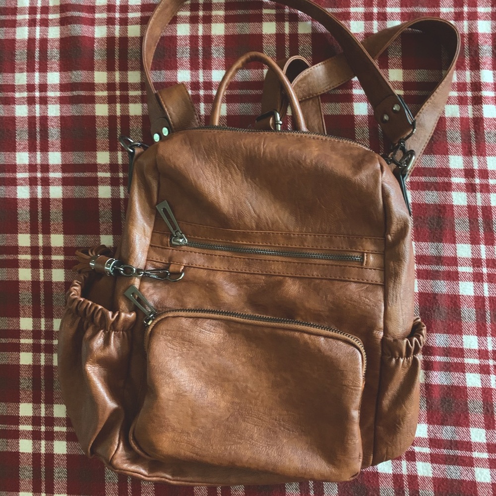 Brown backpack